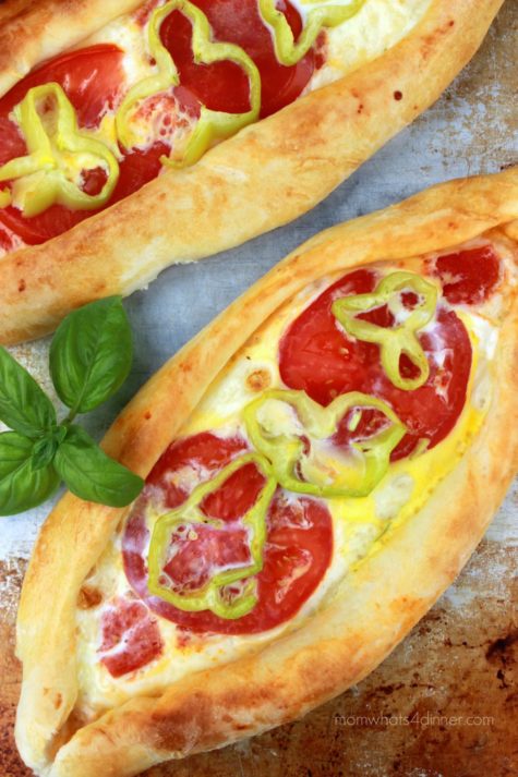 Tomato and Cheese Pide