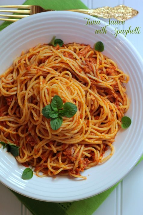 Tuna Sauce with Spaghetti