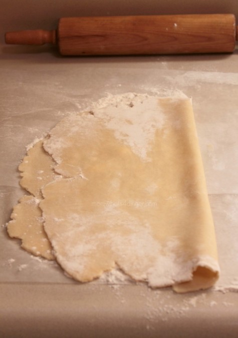 Sprinkle flour on the dough, so that dough does not stick when you fold
