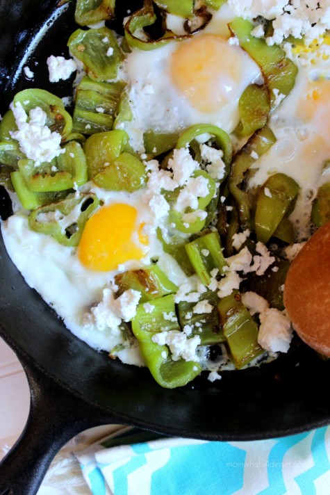 Cubanelle Peppers with Eggs