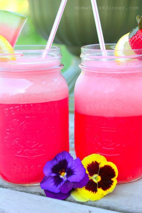 Strawberry and Watermelon Lemonade