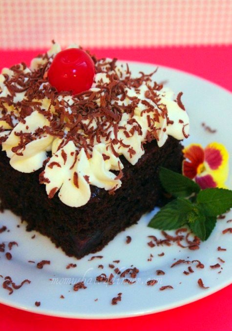 Chocolate Cherry Zucchini Cake