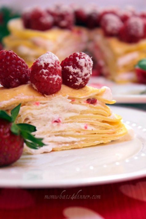 Crepe Cake with Berries