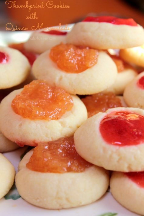 Thumbprint Cookies with Quince Marmalade