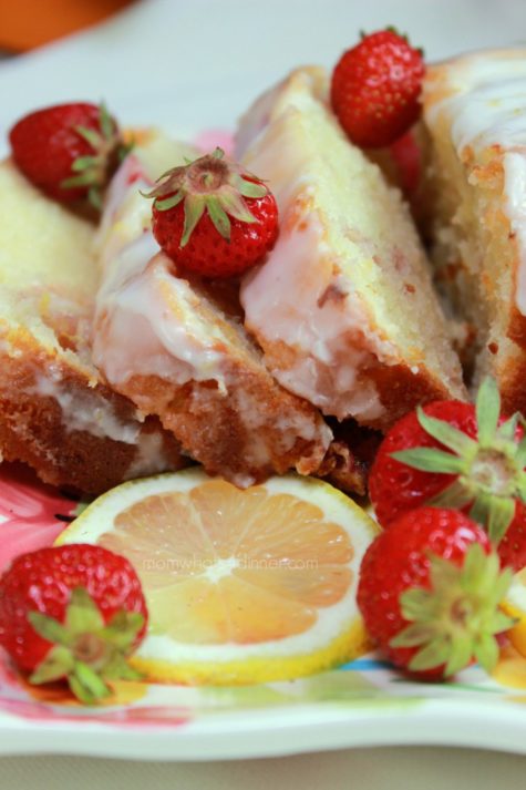 Strawberry Lemon Loaf Cake