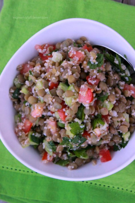 Bulgur and Lentil Salad | When Feta Met Olive