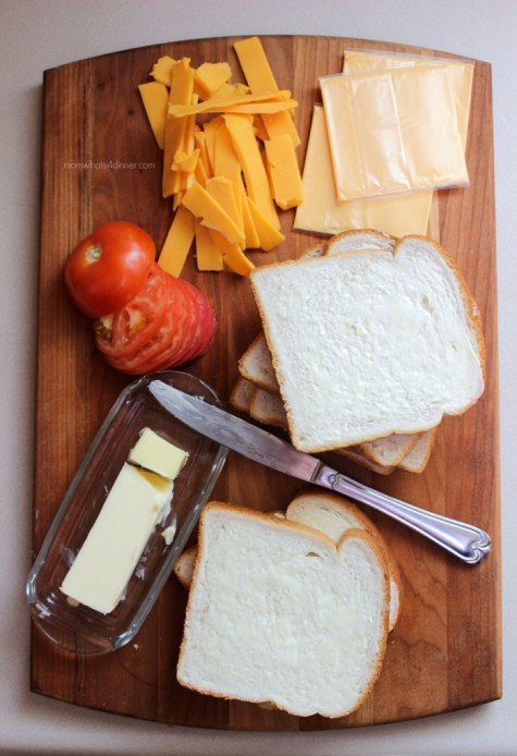 Grilled Cheese Ingredients